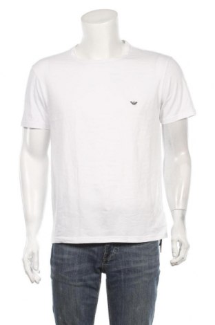 Ανδρικό t-shirt Emporio Armani Underwear, Μέγεθος L, Χρώμα Λευκό, 95% βαμβάκι, 5% ελαστάνη, Τιμή 48,54 €