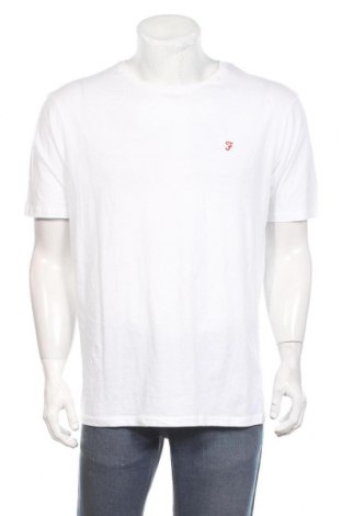 Ανδρικό t-shirt Farah, Μέγεθος XL, Χρώμα Λευκό, Βαμβάκι, Τιμή 14,19 €