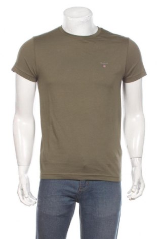 Мъжка тениска Gant, Размер S, Цвят Зелен, Памук, Цена 69,30 лв.