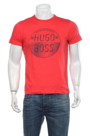Мъжка тениска Hugo Boss, Размер S, Цвят Червен, Памук, Цена 67,00 лв.
