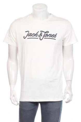 Ανδρικό t-shirt Jack & Jones, Μέγεθος L, Χρώμα Εκρού, Βαμβάκι, Τιμή 16,60 €