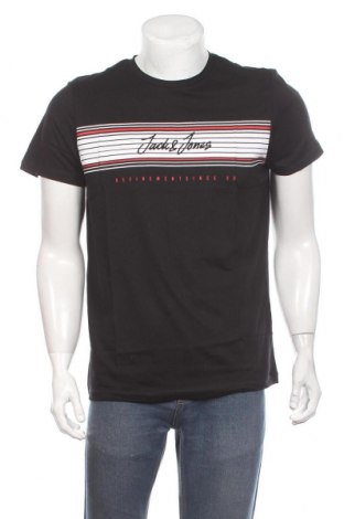 Ανδρικό t-shirt Jack & Jones, Μέγεθος L, Χρώμα Μαύρο, Βαμβάκι, Τιμή 17,68 €