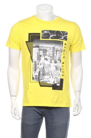 Herren T-Shirt Jean Pascale, Größe L, Farbe Gelb, Baumwolle, Preis 14,79 €