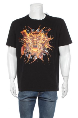 Ανδρικό t-shirt Just Cavalli, Μέγεθος 3XL, Χρώμα Μαύρο, Βαμβάκι, Τιμή 93,70 €