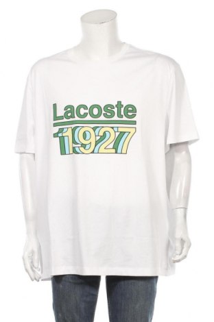 Ανδρικό t-shirt Lacoste, Μέγεθος 4XL, Χρώμα Λευκό, Βαμβάκι, Τιμή 35,72 €