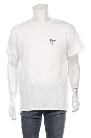 Herren T-Shirt New Look, Größe M, Farbe Weiß, Baumwolle, Preis 6,60 €