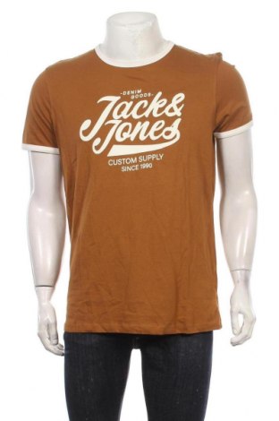Ανδρικό t-shirt Originals By Jack & Jones, Μέγεθος L, Χρώμα Καφέ, Βαμβάκι, Τιμή 17,68 €