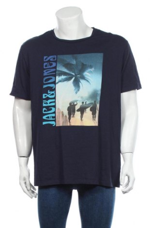 Męski T-shirt Originals By Jack & Jones, Rozmiar XXL, Kolor Niebieski, Bawełna, Cena 48,94 zł
