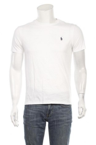 Herren T-Shirt Polo By Ralph Lauren, Größe M, Farbe Weiß, Baumwolle, Preis 68,89 €