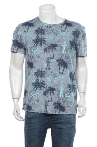 Herren T-Shirt Tom Tailor, Größe XL, Farbe Grau, 50% Polyester, 37% Baumwolle, 13% Viskose, Preis 21,47 €