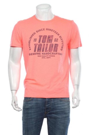 Мъжка тениска Tom Tailor, Размер M, Цвят Оранжев, 65% полиестер, 35% памук, Цена 35,77 лв.