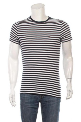 Мъжка тениска Tommy Hilfiger, Размер M, Цвят Бял, 96% памук, 4% еластан, Цена 50,40 лв.