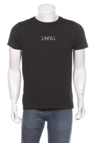 Pánské tričko  Tommy Hilfiger, Velikost M, Barva Černá, Bavlna, Cena  852,00 Kč