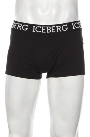 Bokserki męskie Iceberg, Rozmiar XL, Kolor Czarny, 95% bawełna, 5% elastyna, Cena 137,94 zł