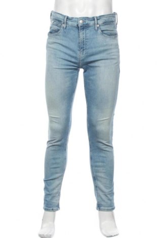 Мъжки дънки Calvin Klein Jeans, Размер M, Цвят Син, 89% памук, 6% полиестер, 5% еластан, Цена 160,30 лв.