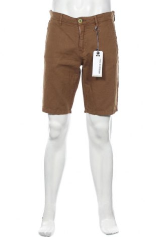 Ανδρικό κοντό παντελόνι No Excess, Μέγεθος M, Χρώμα Καφέ, 55% λινό, 45% βαμβάκι, Τιμή 38,21 €