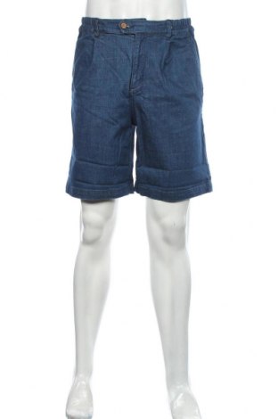 Herren Shorts Zara Man, Größe L, Farbe Blau, 74% Baumwolle, 15% Leinen, 6% Polyester, 4% Elastan, Preis 12,88 €