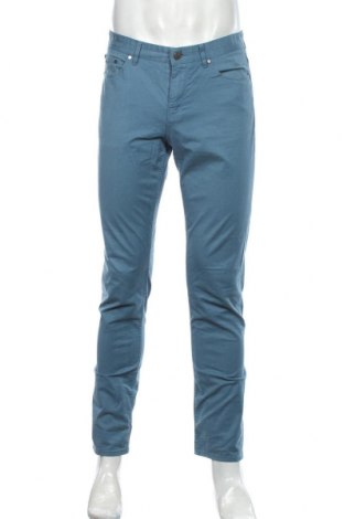 Pantaloni de bărbați Michael Kors, Mărime M, Culoare Albastru, 98% bumbac, 2% elastan, Preț 432,23 Lei