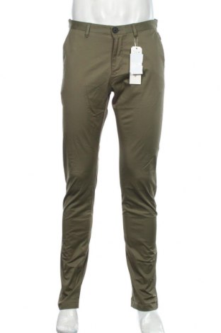 Мъжки панталон Tom Tailor, Размер M, Цвят Зелен, 98% памук, 2% еластан, Цена 17,82 лв.