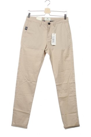 Pantaloni de bărbați Tom Tailor, Mărime S, Culoare Bej, 98% bumbac, 2% elastan, Preț 113,98 Lei