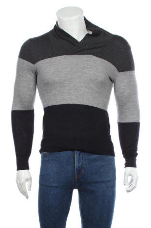 Мъжки пуловер Armani Exchange, Размер S, Цвят Сив, 100% мерино, Цена 44,00 лв.