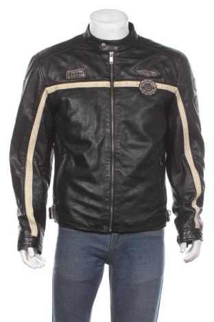 Pánska kožená bunda  Chyston, Veľkosť XL, Farba Čierna, Pravá koža , Cena  187,29 €