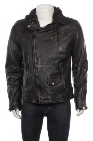 Pánska kožená bunda  Freaky Nation, Veľkosť M, Farba Čierna, Pravá koža , Cena  136,75 €
