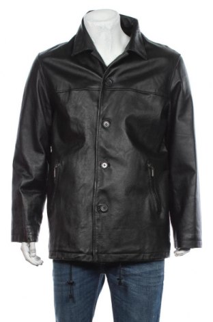 Pánská kožená bunda  IKKS, Velikost L, Barva Černá, Pravá kůže, Cena  3 043,00 Kč