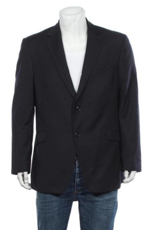 Ανδρικό σακάκι Marks & Spencer, Μέγεθος XL, Χρώμα Μπλέ, 50% μαλλί, 50% πολυεστέρας, Τιμή 19,79 €