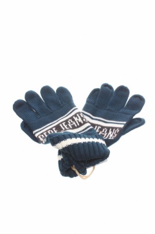 Γάντια Pepe Jeans, Χρώμα Μπλέ, 55%ακρυλικό, 45% βαμβάκι, Τιμή 21,34 €