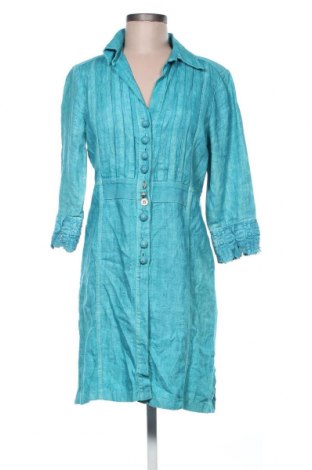 Kleid Bottega, Größe M, Farbe Blau, 100% Leinen, Preis 24,36 €