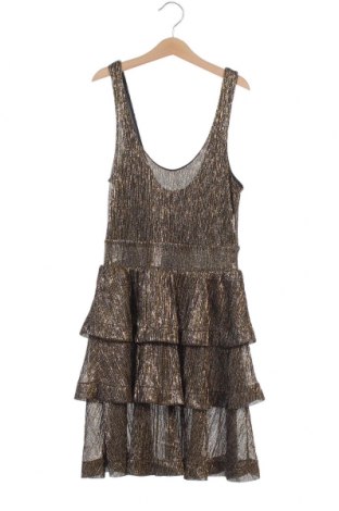 Φόρεμα H&M, Μέγεθος XS, Χρώμα Χρυσαφί, 60% πολυεστέρας, 40% μεταλλικά νήματα, Τιμή 18,09 €