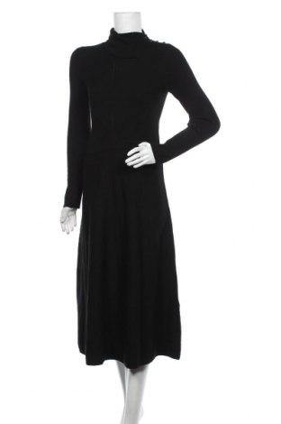 Šaty  Massimo Dutti, Velikost M, Barva Černá, 64% viskóza, 25% polyester, 11% polyamide, Cena  2 054,00 Kč