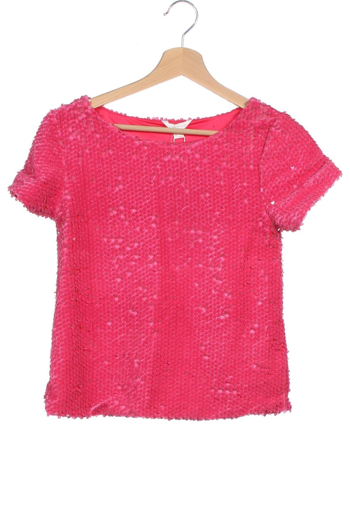 Γυναικεία μπλούζα Springfield, Μέγεθος XS, Χρώμα Ρόζ , Τιμή 25,26 €