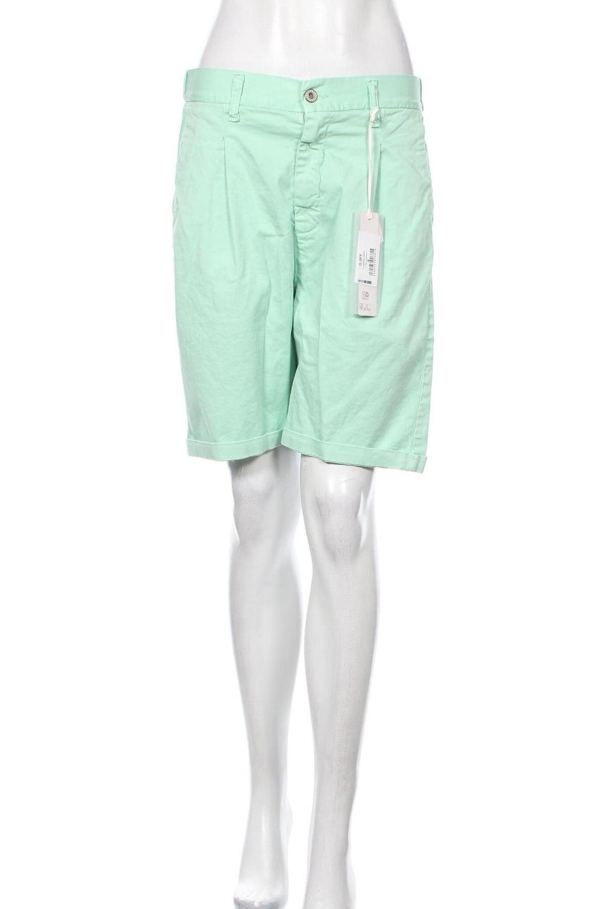 Γυναικείο κοντό παντελόνι Please, Μέγεθος M, Χρώμα Πράσινο, 98% βαμβάκι, 2% ελαστάνη, Τιμή 25,52 €