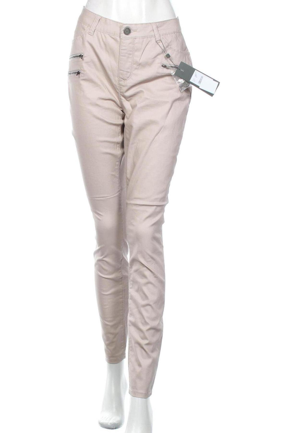 Γυναικείο παντελόνι Street One, Μέγεθος XL, Χρώμα  Μπέζ, 71% βαμβάκι, 29% πολυεστέρας, 1% ελαστάνη, Τιμή 19,95 €