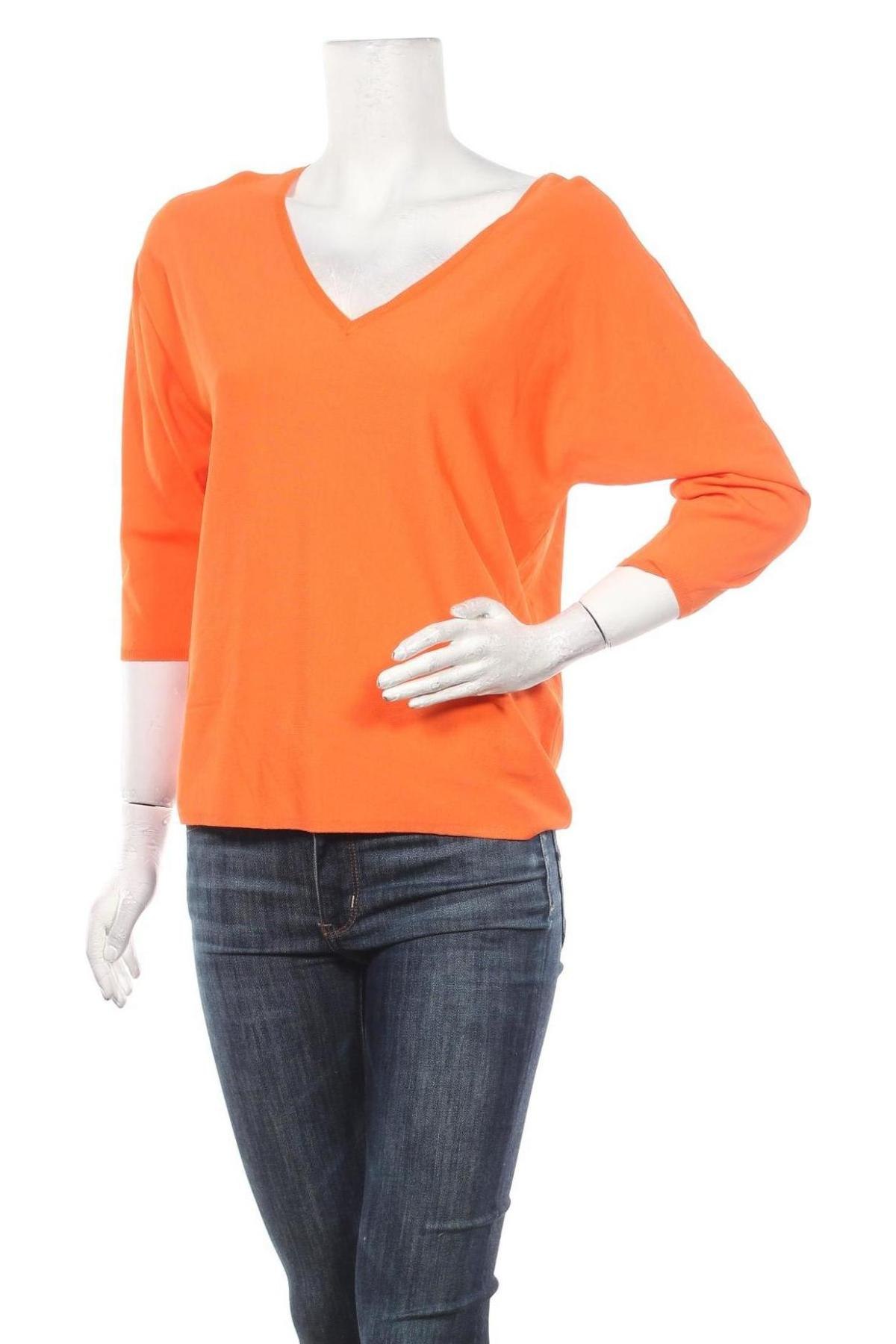 Damski sweter Zero, Rozmiar S, Kolor Pomarańczowy, 78% wiskoza, 22% poliamid, Cena 87,16 zł