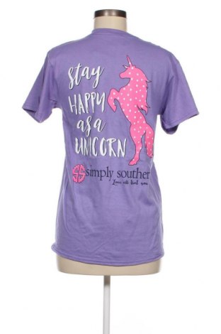 Дамска тениска Simply Southern, Размер S, Цвят Лилав, Цена 9,75 лв.