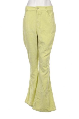 Pantaloni de velvet de femei Nasty Gal, Mărime L, Culoare Verde, Preț 52,39 Lei