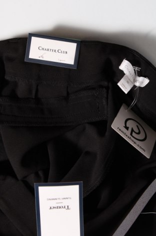 Дамски панталон Charter Club, Размер XL, Цвят Черен, Цена 105,00 лв.