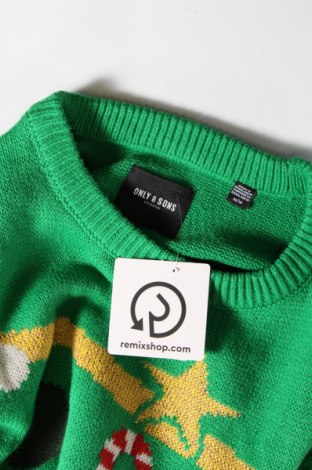 Дамски пуловер Only & Sons, Размер M, Цвят Зелен, Цена 7,25 лв.