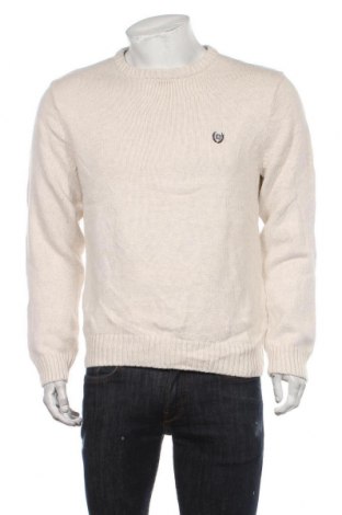 Ανδρικό πουλόβερ Chaps, Μέγεθος M, Χρώμα Λευκό, Τιμή 7,05 €