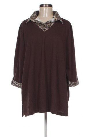 Γυναικεία μπλούζα, Μέγεθος 3XL, Χρώμα Καφέ, Τιμή 10,58 €