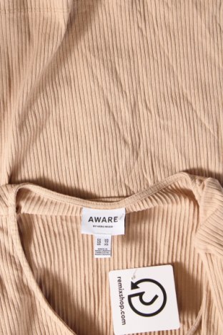 Дамска блуза Aware by Vero Moda, Размер XS, Цвят Бежов, Цена 20,00 лв.