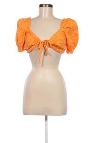 Дамска блуза Bershka, Размер M, Цвят Оранжев, Цена 19,00 лв.