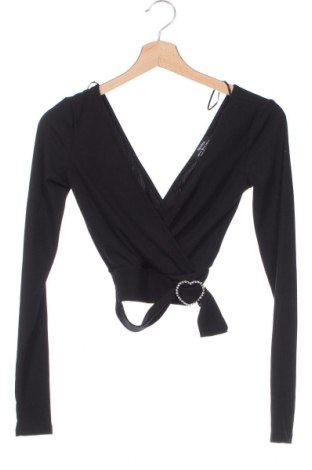 Γυναικεία μπλούζα Bershka, Μέγεθος XS, Χρώμα Μαύρο, Τιμή 4,70 €