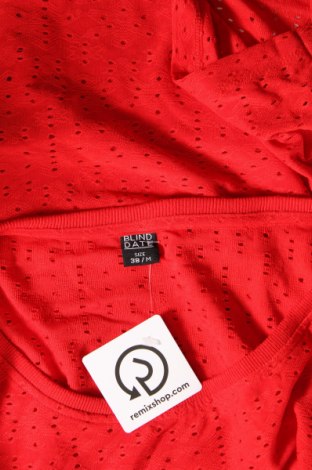 Γυναικεία μπλούζα Blind Date, Μέγεθος M, Χρώμα Κόκκινο, Τιμή 3,53 €