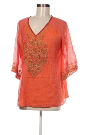 Damen Shirt British India, Größe M, Farbe Orange, Preis 5,92 €