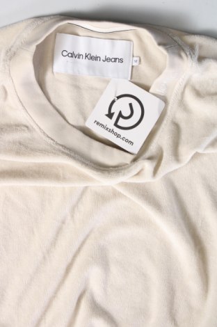 Γυναικεία μπλούζα Calvin Klein Jeans, Μέγεθος M, Χρώμα Εκρού, Τιμή 25,57 €