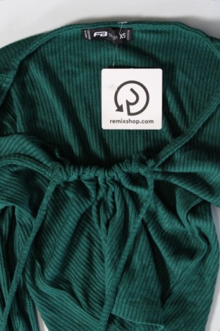 Γυναικεία μπλούζα Fb Sister, Μέγεθος XS, Χρώμα Πράσινο, Τιμή 3,53 €